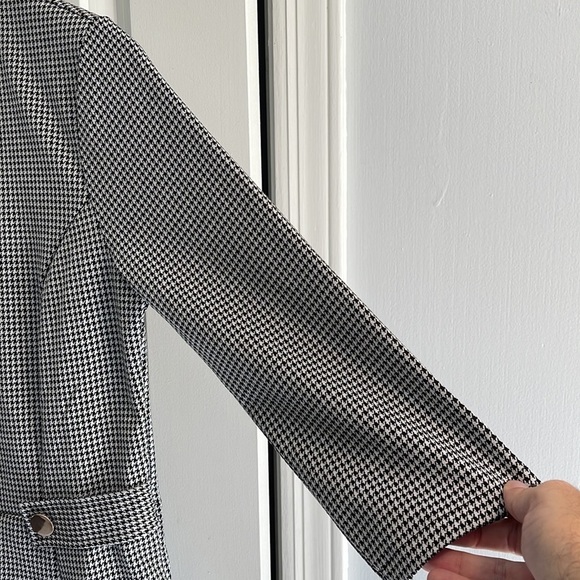 H&M new with tags houndstooth print 3/4 sleeve shirt - Picture 2 of 10